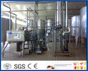 SUS304 Pure Milk Production Line / 2000L/H Milk Processing Plant With PLC Control