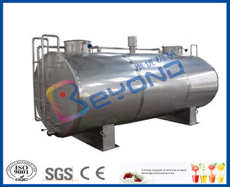 SUS316L Horizontal Milk Transport Tank With Insulation Layer 1000L-8000L Capacity